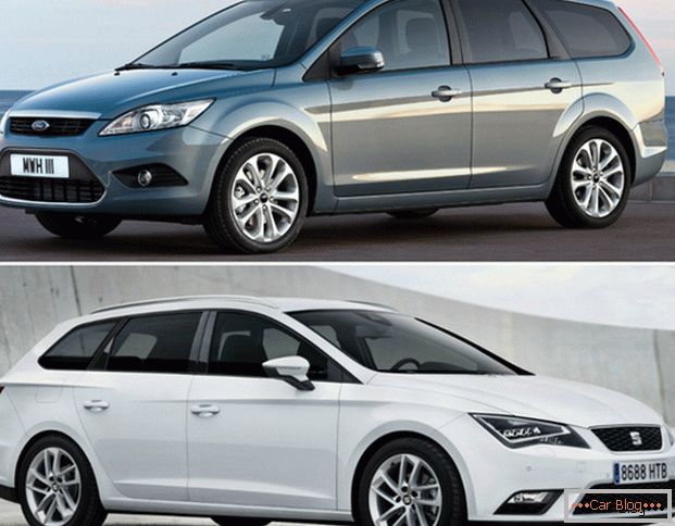 Srovnání Ford Focus Wagon a Seat Leon ST FR