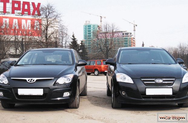 Хэтчбеки со схожими параметрами Kia osivo и Hyundai i30