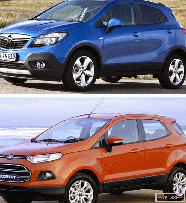 Automobily Opel Mokka a Ford Ekosport - jasné představitele mini-SUV