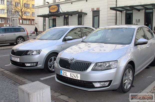 Škoda Octavia a Rapid - obě auta získaly důvěru ruských řidičů