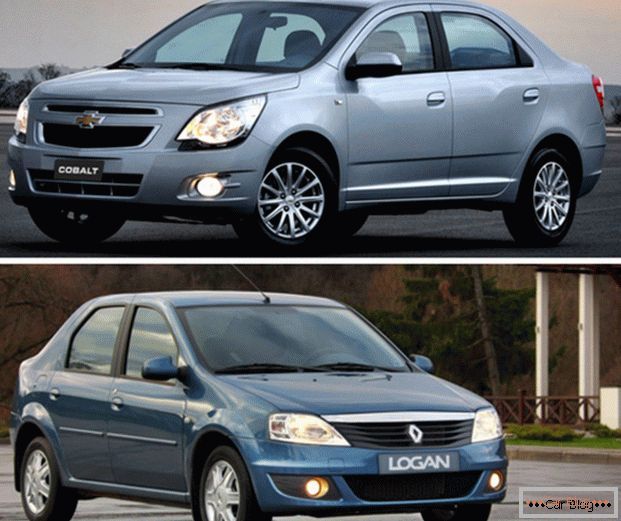 Srovnání vozů Renault Logan a Chevrolet Cobalt