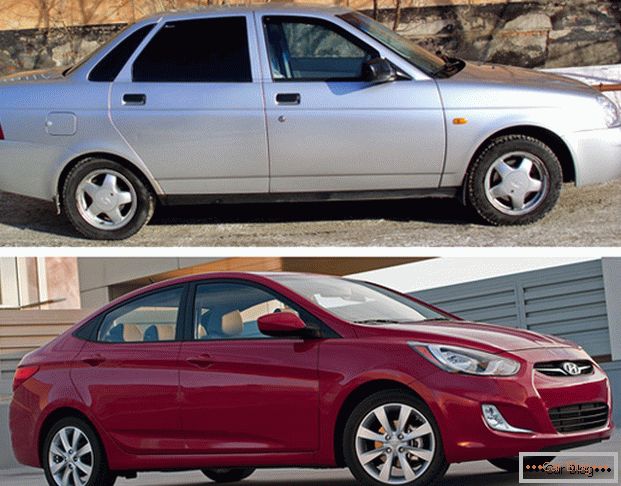 Automobily LADA Priora a Hyundai Accent se kvůli řadě faktorů staly konkurenčními na ruském trhu.