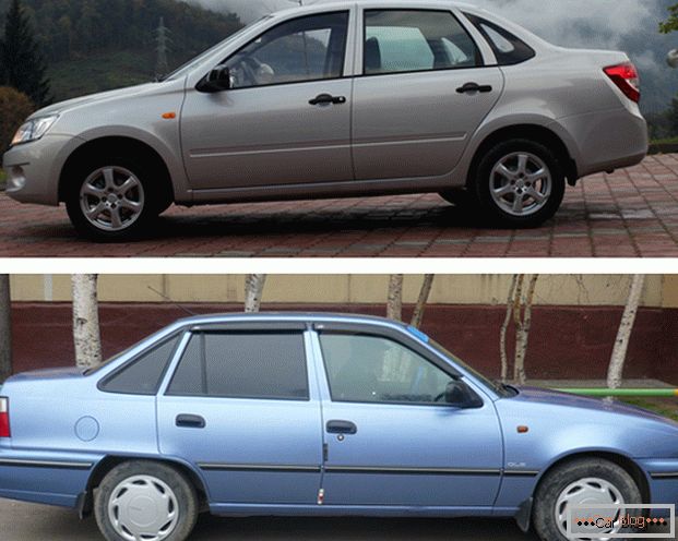 LADA Grant a Daewoo Nexia - бюджетные автомобили, пользующиеся популярностью на российском рынке
