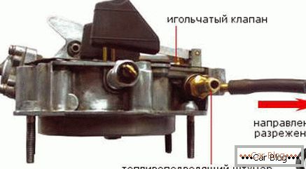 karburátor jehlový ventil vaz 2109