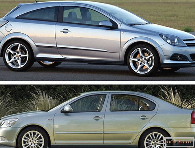 Srovnání dvou evropských vozů - Opel Astra a Škoda Octavia