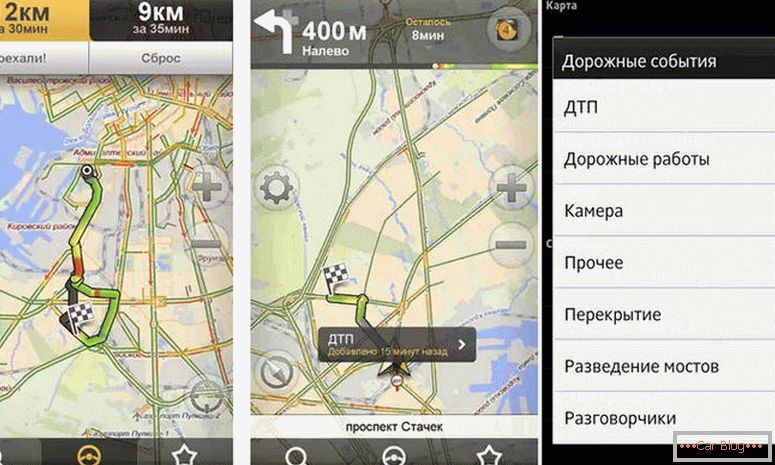 jak používat Yandex navigátor na android