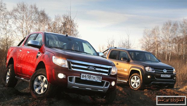 Porovnejte německý a americký pickup - Volkswagen Amarok a Ford Ranger