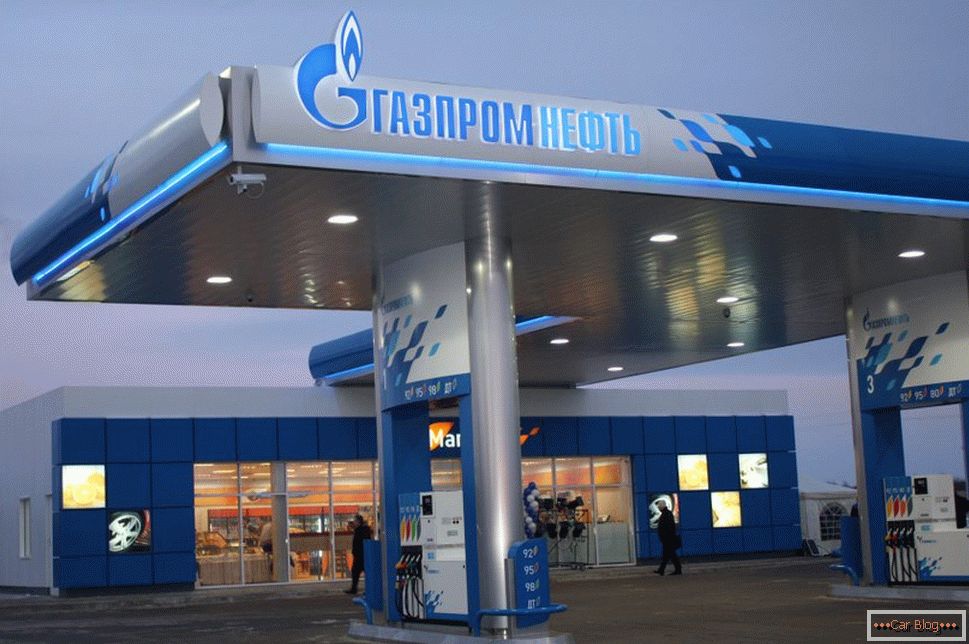 Gazpromneft čerpací stanice Ruska