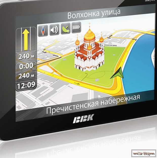 Moderní GPS navigátor