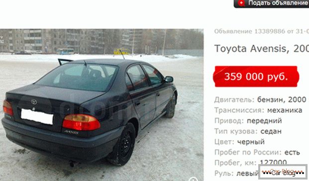 Toyota Avensis prodej inzerce