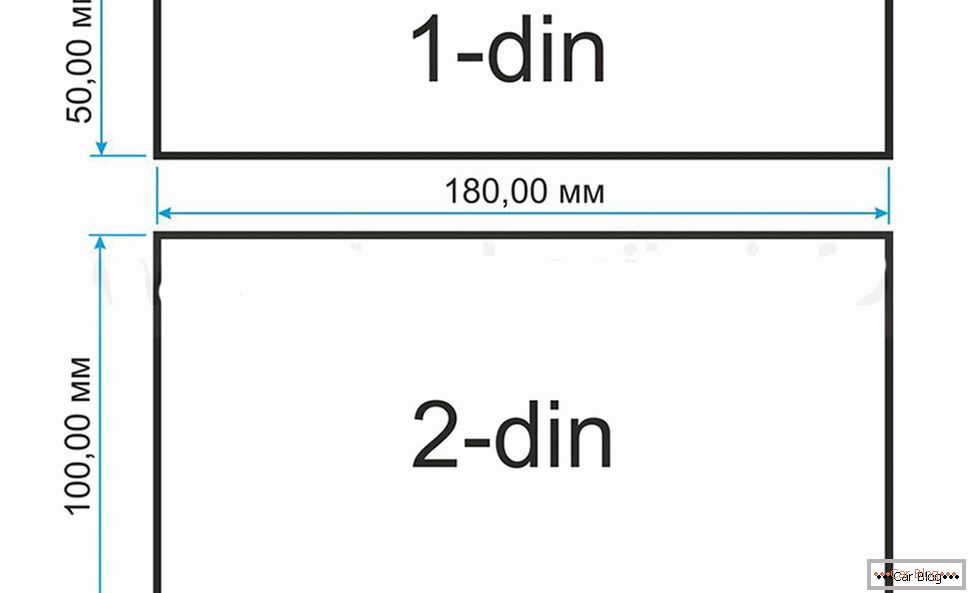 Porovnání 1 DIN a 2 DIN