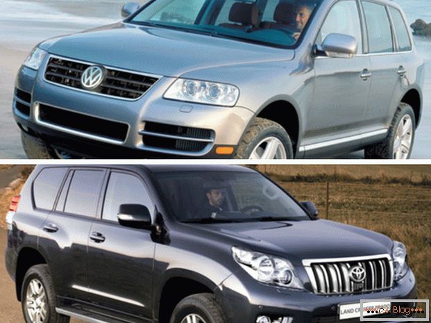Srovnání vozů Volkswagen Touareg a Toyota Land Cruiser Prado