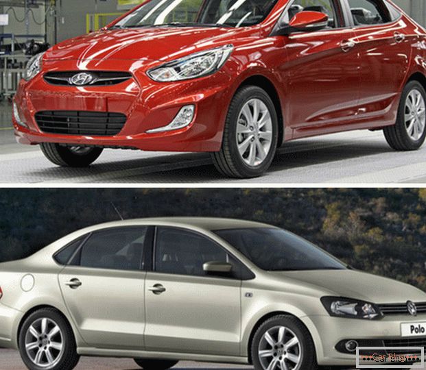 Srovnání automobilů Hyundai Solaris a Volkswagen Polo