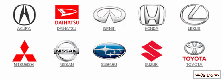 seznam značek japonských automobilů